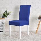 Spandex Chair Cover Stretch Elastic Dining Seat Cover for Banquet Wedding Restaurant Hotel Anti-dirty Removable housse de chaise Chair Covers for Dining Room Stretch Spandex Dining Chair Slipovers Parsons Chair Covers for Dining Room Kitchen Stevvex