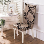 Spandex Chair Cover Stretch Elastic Dining Seat Cover for Banquet Wedding Restaurant Hotel Anti-dirty Removable housse de chaise Chair Covers for Dining Room Stretch Spandex Dining Chair Slipovers Parsons Chair Covers for Dining Room Kitchen Stevvex