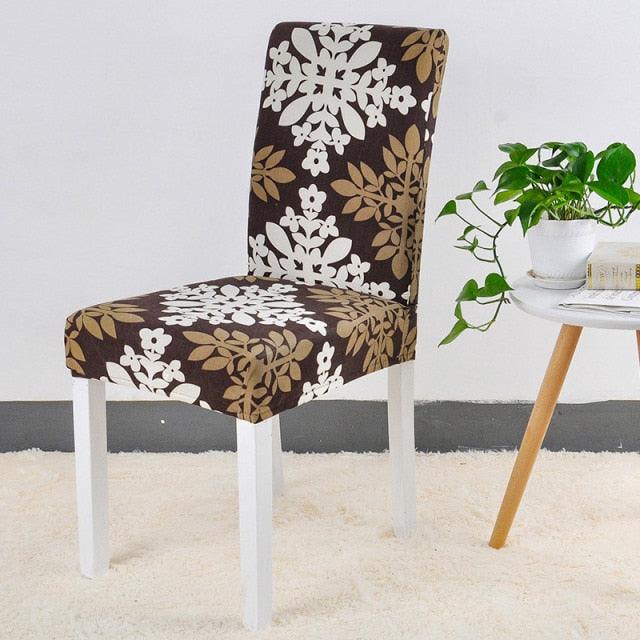 Spandex Chair Cover Stretch Elastic Dining Seat Cover for Banquet Wedding Restaurant Hotel Anti-dirty Removable housse de chaise Chair Covers for Dining Room Stretch Spandex Dining Chair Slipovers Parsons Chair Covers for Dining Room Kitchen Stevvex