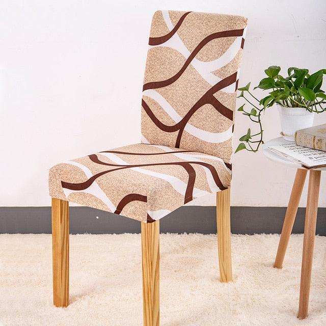Spandex Chair Cover Stretch Elastic Dining Seat Cover for Banquet Wedding Restaurant Hotel Anti-dirty Removable housse de chaise Chair Covers for Dining Room Stretch Spandex Dining Chair Slipovers Parsons Chair Covers for Dining Room Kitchen Stevvex