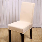 Spandex Chair Cover Stretch Elastic Dining Seat Cover for Banquet Wedding Restaurant Hotel Anti-dirty Removable housse de chaise Chair Covers for Dining Room Stretch Spandex Dining Chair Slipovers Parsons Chair Covers for Dining Room Kitchen Stevvex
