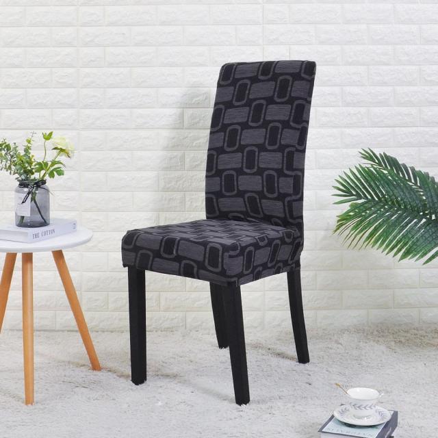Spandex Chair Cover Stretch Elastic Dining Seat Cover for Banquet Wedding Restaurant Hotel Anti-dirty Removable housse de chaise Chair Covers for Dining Room Stretch Spandex Dining Chair Slipovers Parsons Chair Covers for Dining Room Kitchen Stevvex