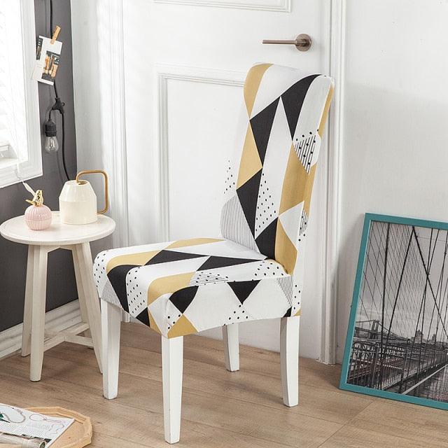 Spandex Chair Cover Stretch Elastic Dining Seat Cover for Banquet Wedding Restaurant Hotel Anti-dirty Removable housse de chaise Chair Covers for Dining Room Stretch Spandex Dining Chair Slipovers Parsons Chair Covers for Dining Room Kitchen Stevvex