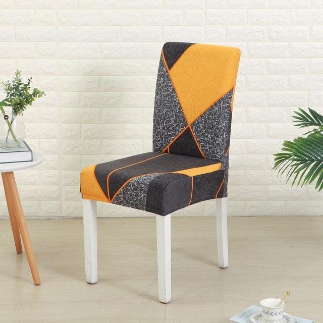 Spandex Chair Cover Stretch Elastic Dining Seat Cover for Banquet Wedding Restaurant Hotel Anti-dirty Removable housse de chaise Chair Covers for Dining Room Stretch Spandex Dining Chair Slipovers Parsons Chair Covers for Dining Room Kitchen Stevvex