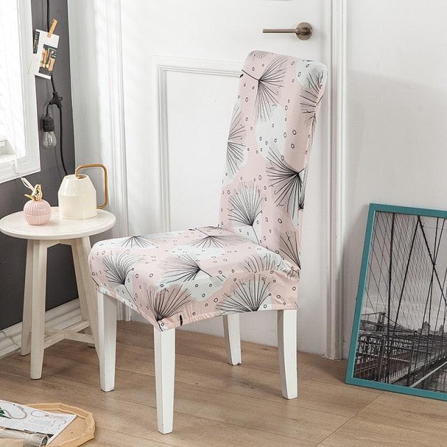 Spandex Chair Cover Stretch Elastic Dining Seat Cover for Banquet Wedding Restaurant Hotel Anti-dirty Removable housse de chaise Chair Covers for Dining Room Stretch Spandex Dining Chair Slipovers Parsons Chair Covers for Dining Room Kitchen Stevvex