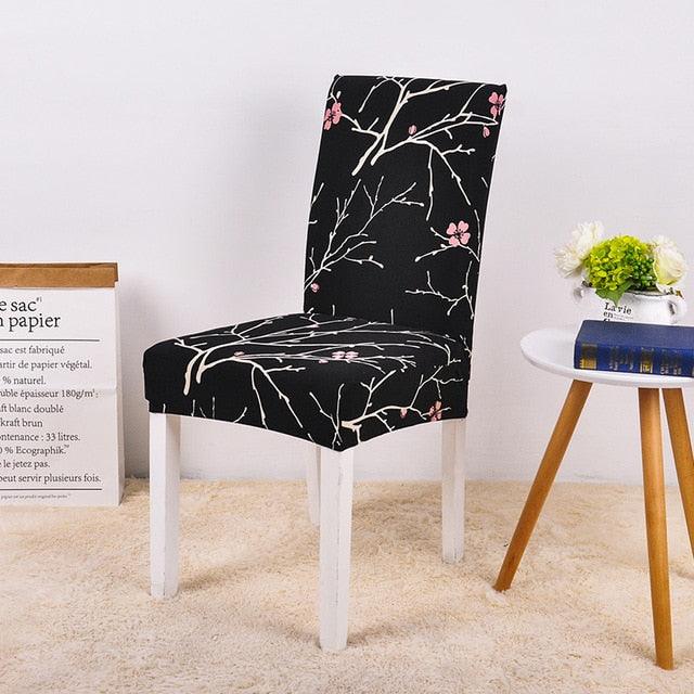 Spandex Chair Cover Stretch Elastic Dining Seat Cover for Banquet Wedding Restaurant Hotel Anti-dirty Removable housse de chaise Chair Covers for Dining Room Stretch Spandex Dining Chair Slipovers Parsons Chair Covers for Dining Room Kitchen Stevvex