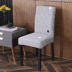 Spandex Chair Covers Printed Dining Room Stretch Seat Cover Chair Protective Case for Restaurant Banquet Kitchen Hotel  Stretch Spandex Removable Washable Dining Chair Protector Stevvex