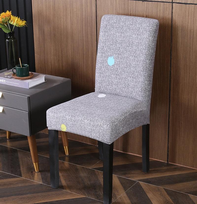 Spandex Chair Covers Printed Dining Room Stretch Seat Cover Chair Protective Case for Restaurant Banquet Kitchen Hotel  Stretch Spandex Removable Washable Dining Chair Protector Stevvex