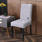 Spandex Chair Covers Printed Dining Room Stretch Seat Cover Chair Protective Case for Restaurant Banquet Kitchen Hotel  Stretch Spandex Removable Washable Dining Chair Protector Stevvex