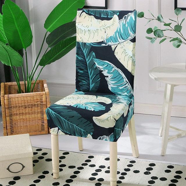 Spandex Dining Chair Cover With Back Elastic Universal Kitchen Living Room Stretch Slipcover Chair Covers Protector Seat Case  Chair Cover Seat Protector Super Fit Slipcover Stretch Removable Washable Soft Spandex Fabric for Home Stevvex
