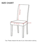 Spandex Dining Chair Cover With Back Elastic Universal Kitchen Living Room Stretch Slipcover Chair Covers Protector Seat Case  Chair Cover Seat Protector Super Fit Slipcover Stretch Removable Washable Soft Spandex Fabric for Home Stevvex