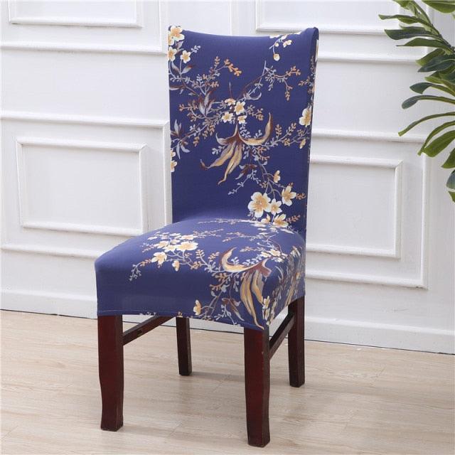 Spandex Dining Chair Cover With Back Elastic Universal Kitchen Living Room Stretch Slipcover Chair Covers Protector Seat Case  Chair Cover Seat Protector Super Fit Slipcover Stretch Removable Washable Soft Spandex Fabric for Home Stevvex