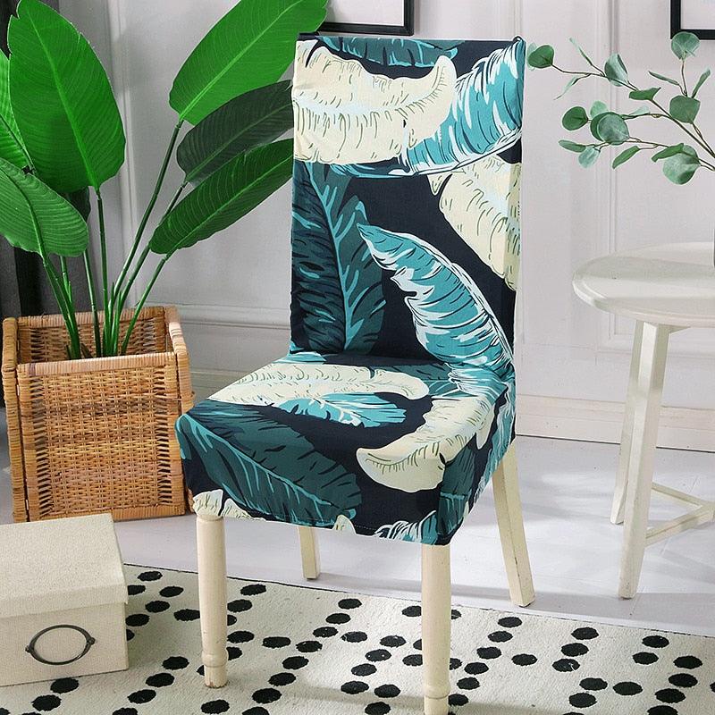 Spandex Dining Chair Cover With Back Elastic Universal Kitchen Living Room Stretch Slipcover Chair Covers Protector Seat Case  Chair Cover Seat Protector Super Fit Slipcover Stretch Removable Washable Soft Spandex Fabric for Home Stevvex