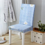 Spandex Dining Chair Cover With Back Elastic Universal Kitchen Living Room Stretch Slipcover Chair Covers Protector Seat Case  Chair Cover Seat Protector Super Fit Slipcover Stretch Removable Washable Soft Spandex Fabric for Home Stevvex