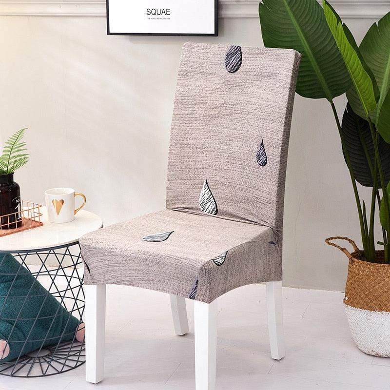 Spandex Dining Chair Cover With Back Elastic Universal Kitchen Living Room Stretch Slipcover Chair Covers Protector Seat Case  Chair Cover Seat Protector Super Fit Slipcover Stretch Removable Washable Soft Spandex Fabric for Home Stevvex