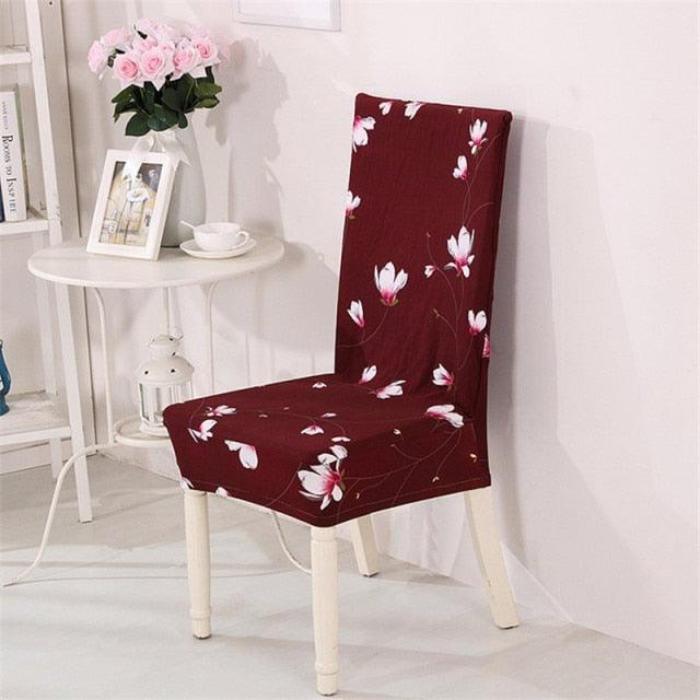 Spandex Dining Chair Cover With Back Elastic Universal Kitchen Living Room Stretch Slipcover Chair Covers Protector Seat Case  Chair Cover Seat Protector Super Fit Slipcover Stretch Removable Washable Soft Spandex Fabric for Home Stevvex