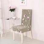 Spandex Dining Chair Cover With Back Elastic Universal Kitchen Living Room Stretch Slipcover Chair Covers Protector Seat Case  Chair Cover Seat Protector Super Fit Slipcover Stretch Removable Washable Soft Spandex Fabric for Home Stevvex