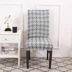 Spandex Seat Chair Cover Removable Slipcover Anti-Dirty Kitchen Cover For Banquet Wedding Dinner RestaurantStretch Spandex Dining Chair Slipcovers Removable Washable Dining Room Chair Protector Cover Seat Slipcover