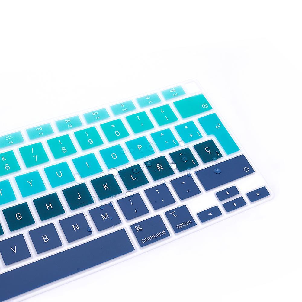 Spanish Laptop color silicone Keyboard Cover For Macbook Air 13 A2179  Protective film keyboard case For Apple Air13 2020  New Stevvex
