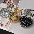 Sparkling Heart-Shaped Crossbody Bag Everyday Glam Diamond-Studded Mini Purse (MAC279)