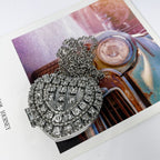 Sparkling Heart-Shaped Crossbody Bag Everyday Glam Diamond-Studded Mini Purse (MAC279)