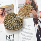 Sparkling Heart-Shaped Crossbody Bag Everyday Glam Diamond-Studded Mini Purse (MAC279)