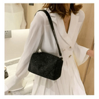 Sparkling Rhinestone Bag For Females Mini Portable Hand Bag Diamond Messenger Bag Fashionable Zipper Feminina Evening bag Stevvex