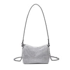 Sparkling Rhinestone Bag For Females Mini Portable Hand Bag Diamond Messenger Bag Fashionable Zipper Feminina Evening bag Stevvex