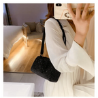 Sparkling Rhinestone Bag For Females Mini Portable Hand Bag Diamond Messenger Bag Fashionable Zipper Feminina Evening bag Stevvex