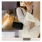 Sparkling Rhinestone Bag For Females Mini Portable Hand Bag Diamond Messenger Bag Fashionable Zipper Feminina Evening bag Stevvex