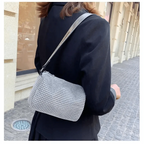 Sparkling Rhinestone Bag For Females Mini Portable Hand Bag Diamond Messenger Bag Fashionable Zipper Feminina Evening bag Stevvex