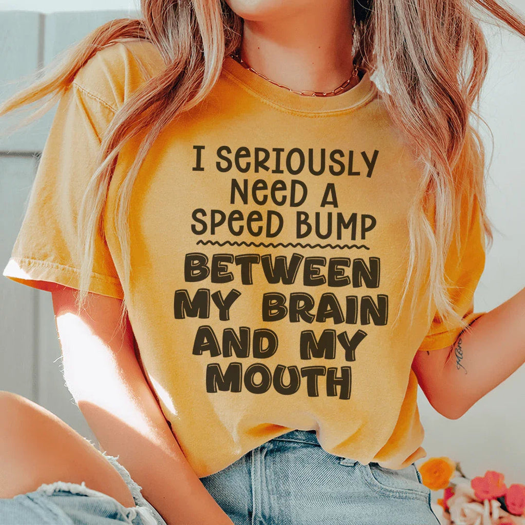 Speed Bump Tee Peachy Sunday