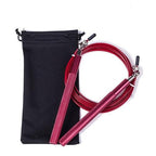 Speed Jump Rope Metal Handle Adjustable Skipping Rope Tangle-Free Speed Jump Rope Adjustable Jumping Rope With Ball Bearings And Nylon Bag For Boxing Fitness Skip Workout Training Stevvex