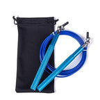 Speed Jump Rope Metal Handle Adjustable Skipping Rope Tangle-Free Speed Jump Rope Adjustable Jumping Rope With Ball Bearings And Nylon Bag For Boxing Fitness Skip Workout Training Stevvex