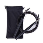 Speed Jump Rope Metal Handle Adjustable Skipping Rope Tangle-Free Speed Jump Rope Adjustable Jumping Rope With Ball Bearings And Nylon Bag For Boxing Fitness Skip Workout Training Stevvex