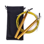 Speed Jump Rope Metal Handle Adjustable Skipping Rope Tangle-Free Speed Jump Rope Adjustable Jumping Rope With Ball Bearings And Nylon Bag For Boxing Fitness Skip Workout Training Stevvex
