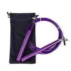 Speed Jump Rope Metal Handle Adjustable Skipping Rope Tangle-Free Speed Jump Rope Adjustable Jumping Rope With Ball Bearings And Nylon Bag For Boxing Fitness Skip Workout Training Stevvex