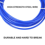 Speed Jump Rope Metal Handle Adjustable Skipping Rope Tangle-Free Speed Jump Rope Adjustable Jumping Rope With Ball Bearings And Nylon Bag For Boxing Fitness Skip Workout Training Stevvex