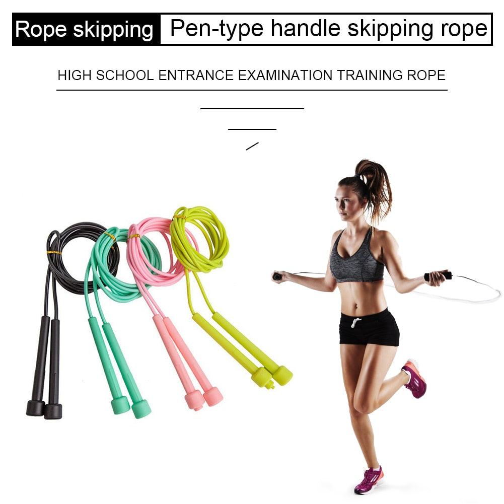 Speed Jump Rope Professional Men Women PVC Skipping Rope Adjustable Lose Weight Adjustable Kids Skipping Rope For Boy Girl Children Lose Weight Exercise Activity And Fitness Home Gym Exercise Workout Equipment Stevvex