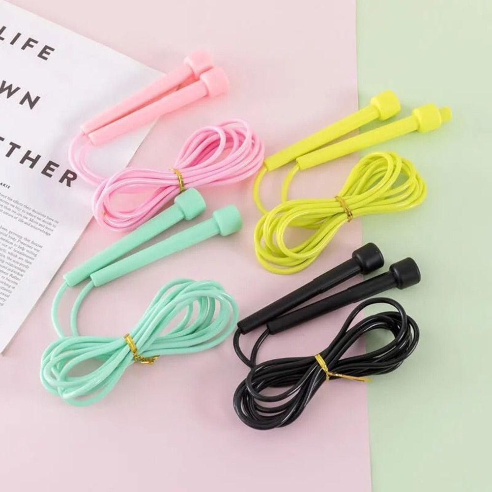 Speed Jump Rope Professional Men Women PVC Skipping Rope Adjustable Lose Weight Adjustable Kids Skipping Rope For Boy Girl Children Lose Weight Exercise Activity And Fitness Home Gym Exercise Workout Equipment Stevvex