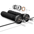 Speed Skipping Rope Jump Rope With Anti-Slip Handle For Double Unders Adjustable Heavy Speed Jump Rope Handles With Removable Weights For Women Men Sport Outdoor Workout Skipping Rope Stevvex