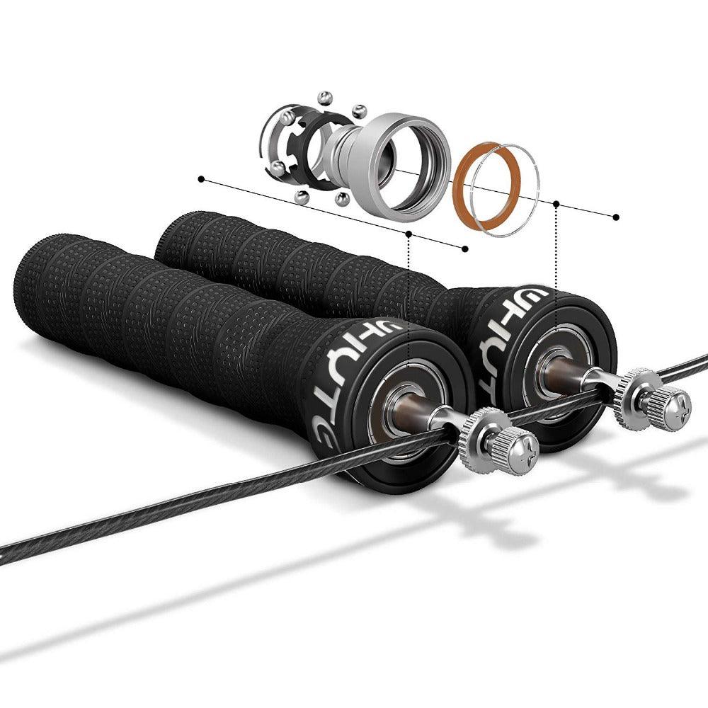 Speed Skipping Rope Jump Rope With Anti-Slip Handle For Double Unders Adjustable Heavy Speed Jump Rope Handles With Removable Weights For Women Men Sport Outdoor Workout Skipping Rope Stevvex