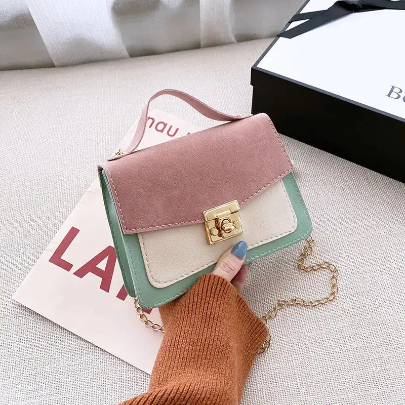 Retro Women's Handbags with Niche Contrast Design