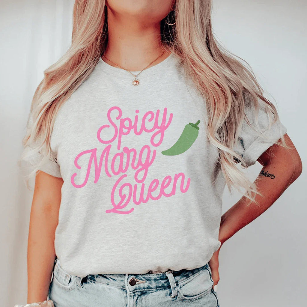 Spicy Marg Queen Tee Peachy Sunday