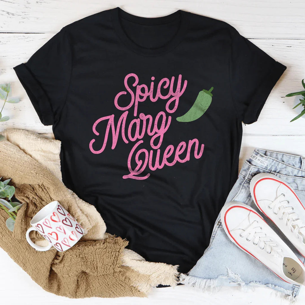 Spicy Marg Queen Tee Peachy Sunday
