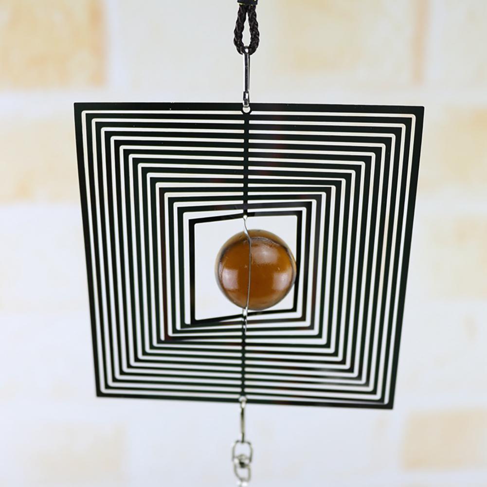 Spiral Rotating Wind Chimes Windows Metal Spiral Tail Stainless Steel Spin Decor For Indoor Outdoor Spinner Wind Chime Decoration Christmas Spinner Crystal Wind Chime Stevvex