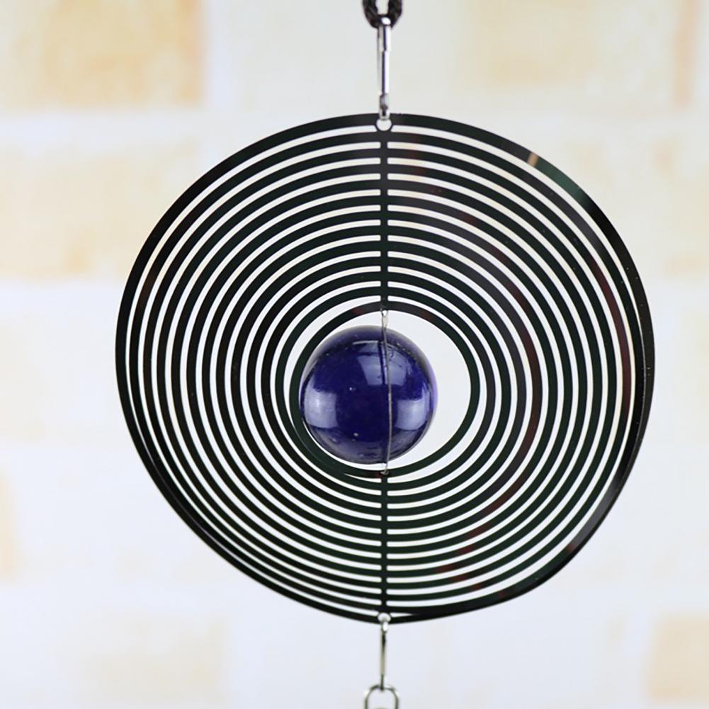 Spiral Rotating Wind Chimes Windows Metal Spiral Tail Stainless Steel Spin Decor For Indoor Outdoor Spinner Wind Chime Decoration Christmas Spinner Crystal Wind Chime Stevvex