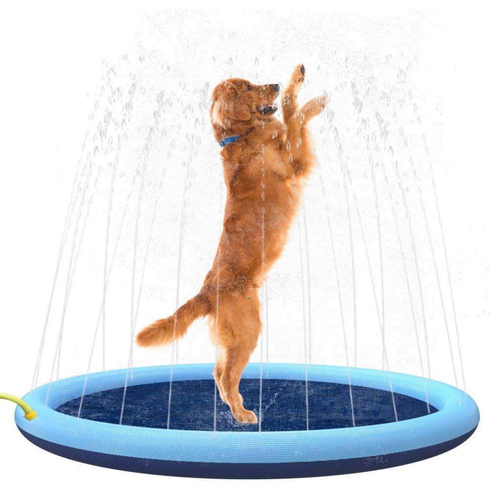 Splash Sprinkler Pad for Dogs Kids Non-Slip Thicken Dog Pool with Sprinkler Pet Summer Outdoor Play Water Mat Toys for Pet Dogs Splash Sprinkler Pad for Dogs Non-Slip Thicken Sprinkler Pool for Summer Outdoor Stevvex