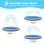 Splash Sprinkler Pad for Dogs Kids Non-Slip Thicken Dog Pool with Sprinkler Pet Summer Outdoor Play Water Mat Toys for Pet Dogs Splash Sprinkler Pad for Dogs Non-Slip Thicken Sprinkler Pool for Summer Outdoor Stevvex