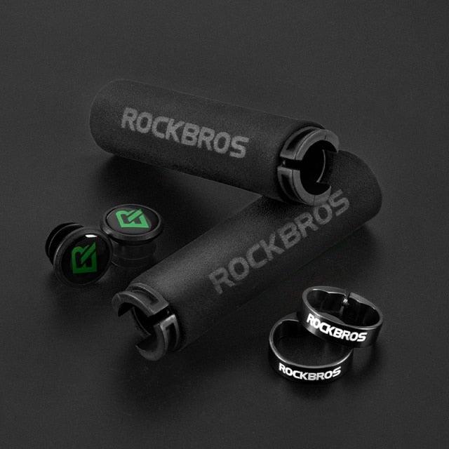 Sponge Bicycle Grips Handle Anti-Skid 3D Silicone Grip Cycling Handlebar Ultralight Bike Grips Foam Single Lock On Bicycle Handle Bar Soft Comfortable Non-Slip Bike Handle Grips For Mountain Beach Cruiser Scooter Stevvex